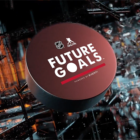 future goals logo on a puck